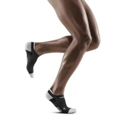 CEP Black/Light Grey Ultralight No Show Compression Socks For Men