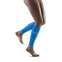 CEP Electric Blue/Light Grey Ultralight Pro Calf Compression Sleeves For Women
