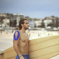 KT Tape Pro 10-Inch Precut Kinesiology Tape (Sonic Blue) -Sports Protective Gear Store kt tape pro 10 inch precut kinesiology tape sonic blue2