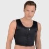 Macom Chest Compression Vest For Men (Black) -Sports Protective Gear Store macom chest compression vest for men black