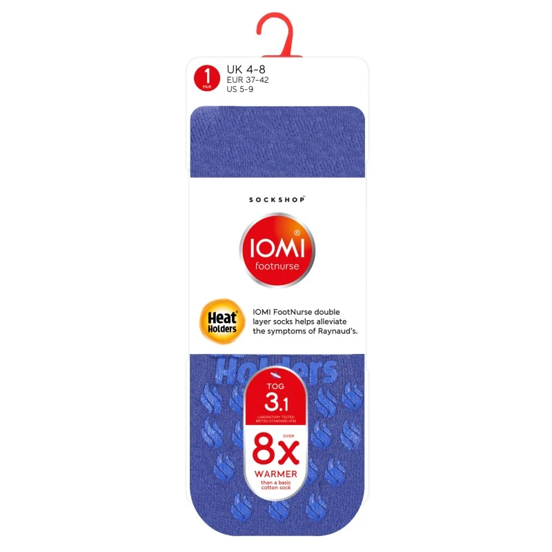 Heat Holders IOMI Women's Purple Thermal Raynaud's Slipper Socks 5 Heat Holders IOMI Women's Purple Thermal Raynaud's Slipper Socks - Image 3