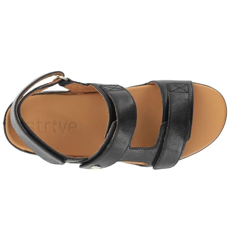 Strive Aruba All Black Orthopaedic Sandals 5 Strive Aruba All Black Orthopaedic Sandals - Image 3